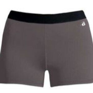 Badger Women’s 3" Pro-Compression Shorts- Color Graphite, Sizes S, M, L